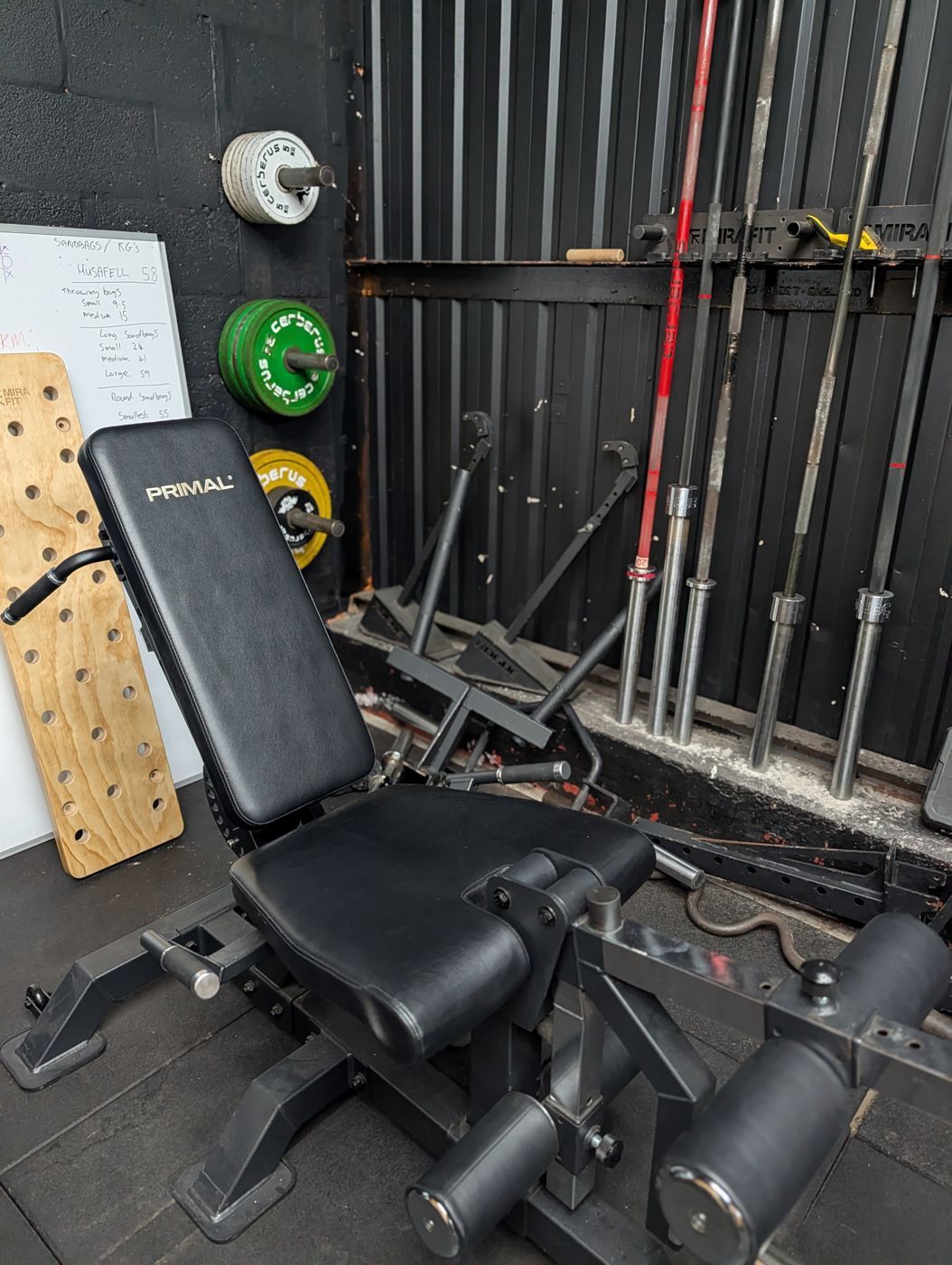 Primal Strength leg curl and extension